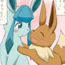 Eevee and Glaceon
