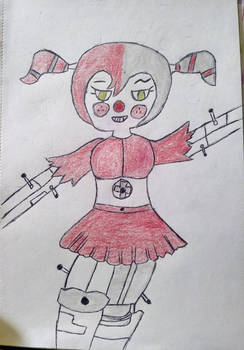 Dave cosplaying as Circus Baby