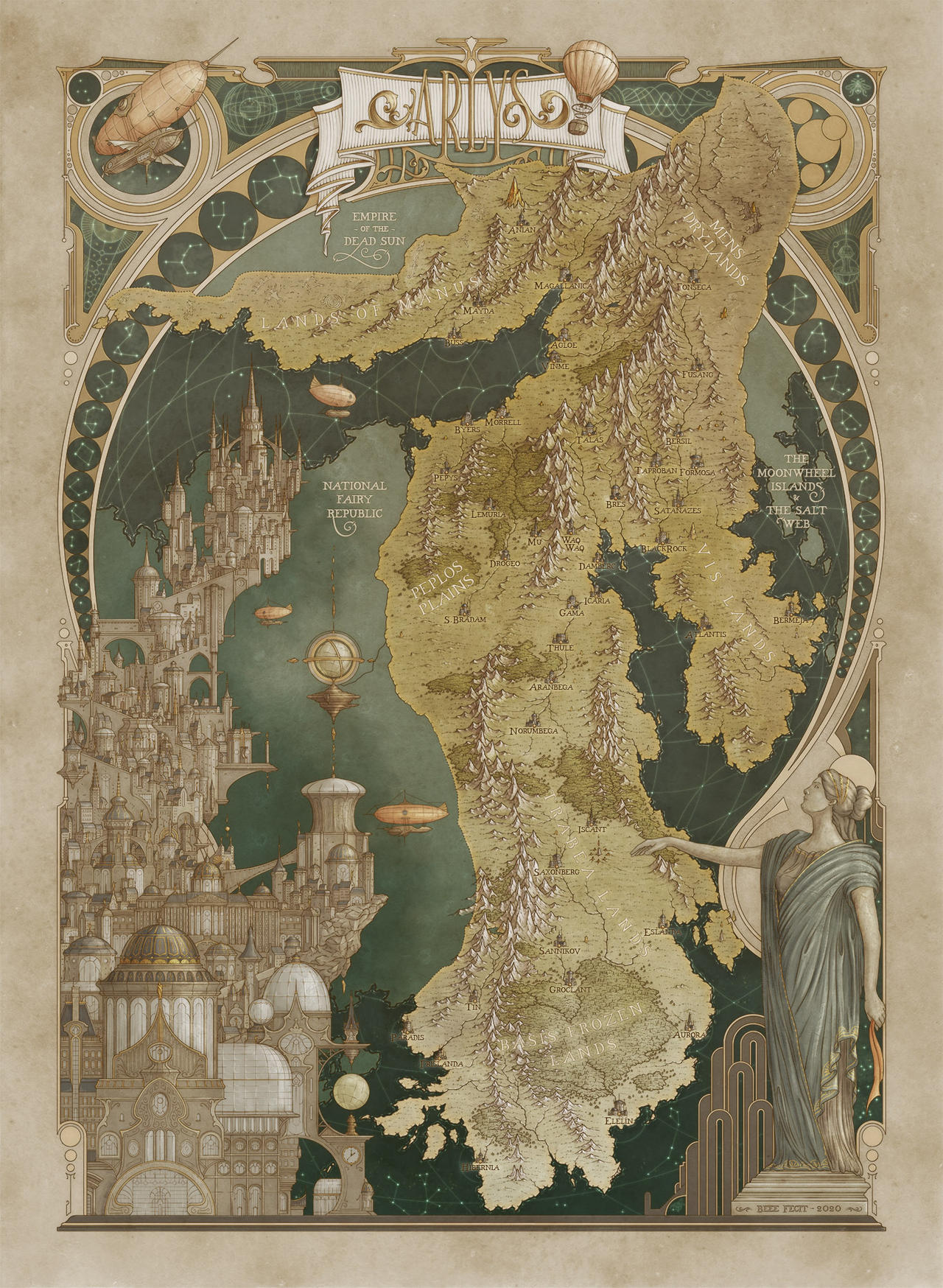 Map of Arlys by MistyBeee on DeviantArt