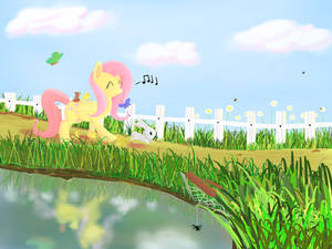 Fluttershy Takes a Leisurely Stroll