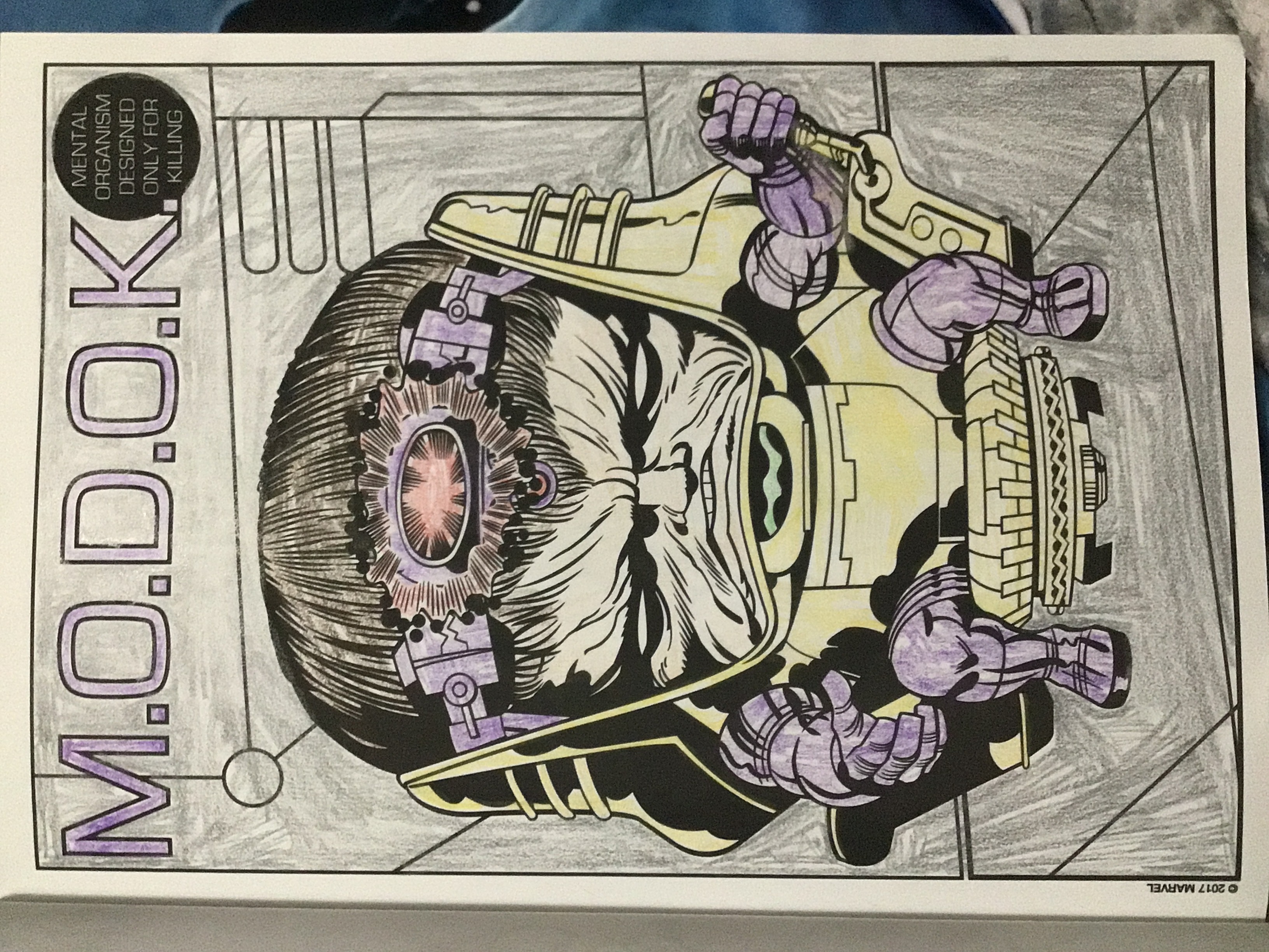 MODOK coloring I did by Beatlesfangirl15 on DeviantArt
