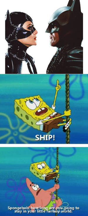 SpongeBob ships Batman x Catwoman (LA)