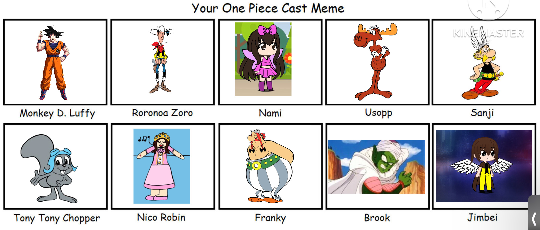 My One Piece Cast Meme by Tara012 on DeviantArt