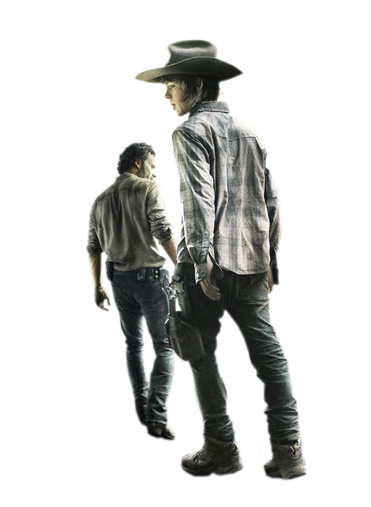 Carl e Rick The Walking Dead