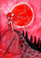 Red moon and bloody tears