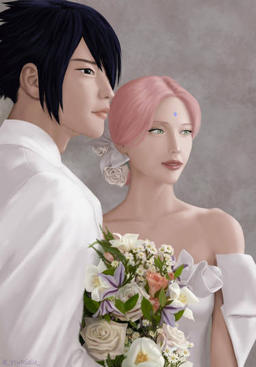 Their wedding day  Sasusaku, Sakura and sasuke, Sasuke uchiha sakura haruno
