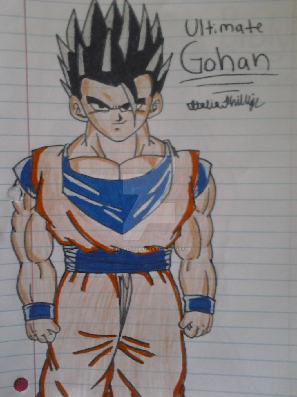 Gohan Writing Ultimate Gohan by Ishitai-Studios on DeviantArt