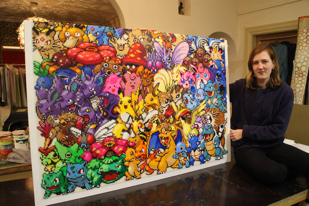 Epic Pokemon first generation perler part one by mininete