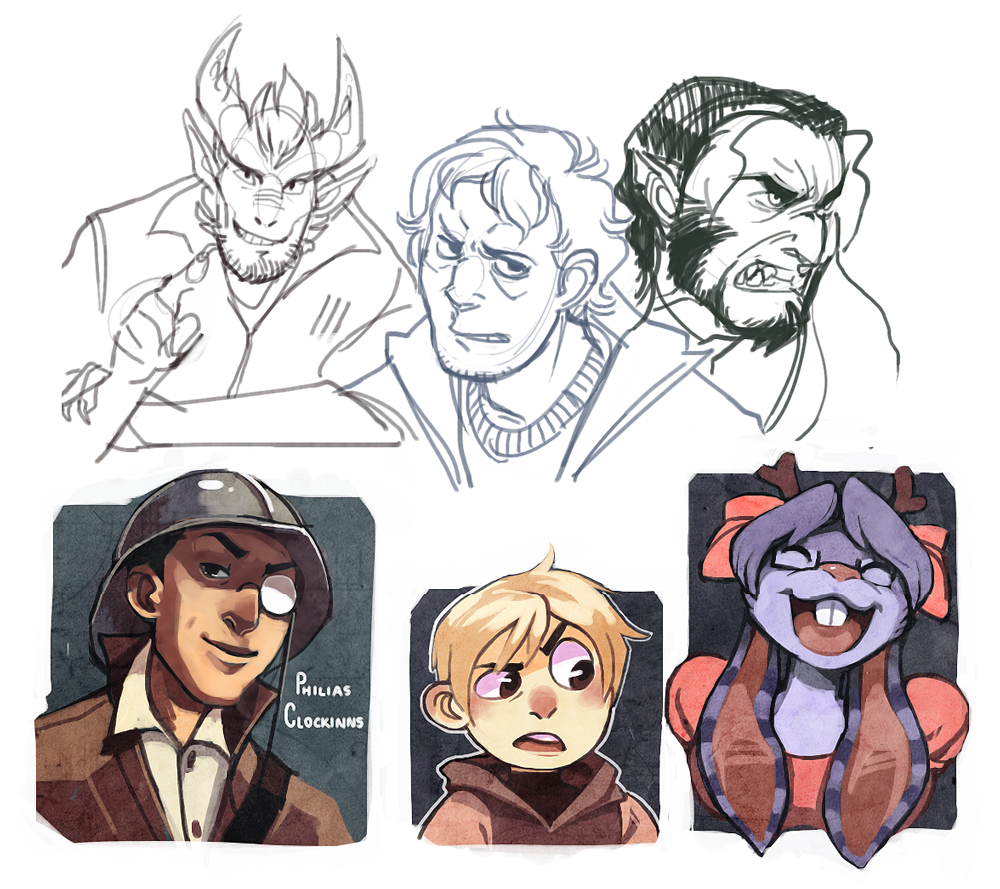 Gift Doodles by DamnTorren