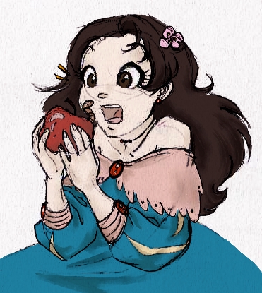 Snow White and the apple