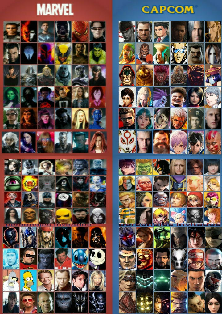 mi personal roster de marvel vs capcom 4 by tomaskrogling on DeviantArt