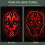 Meme  Before And After Maul-skull