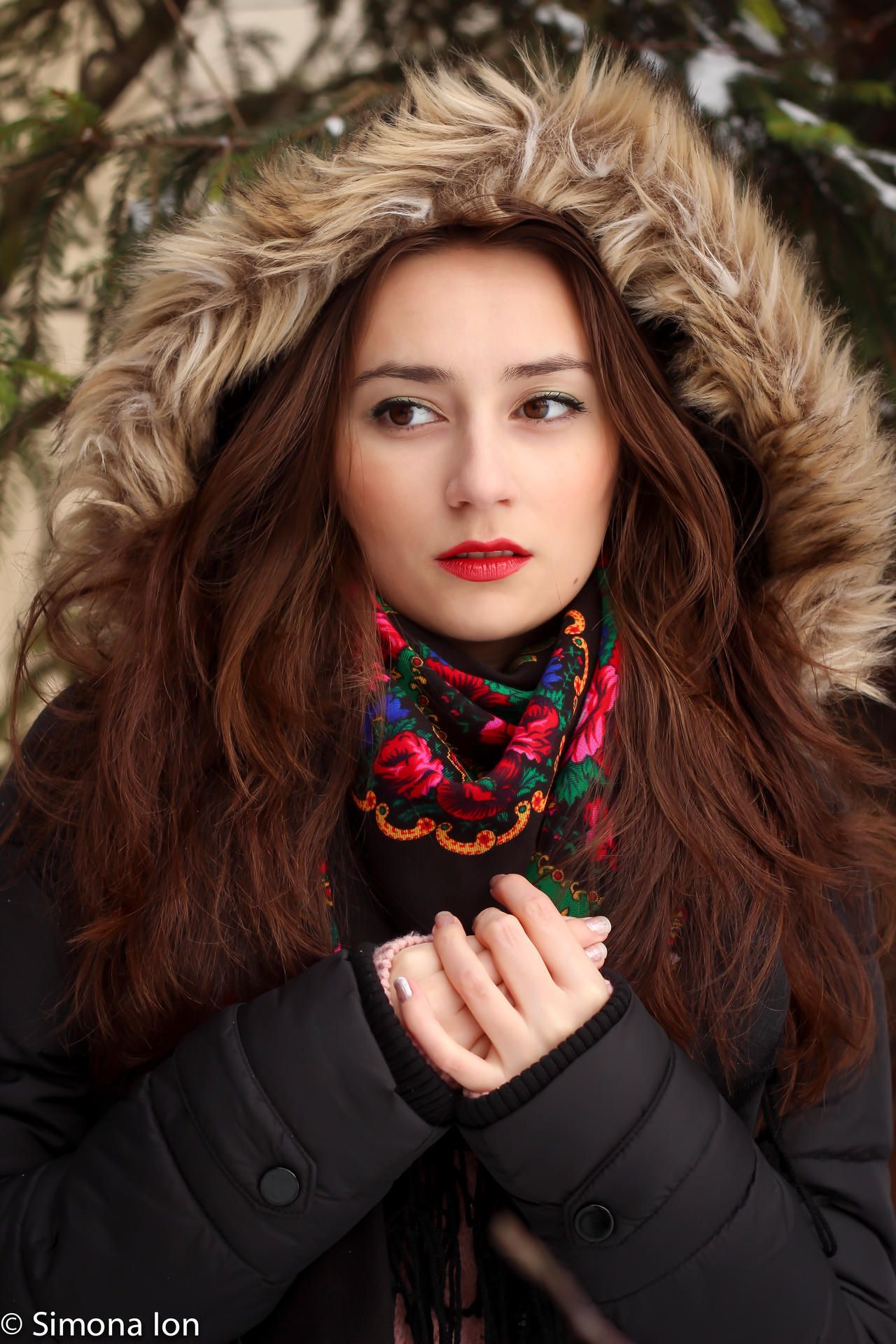 Winter portrait stock 02