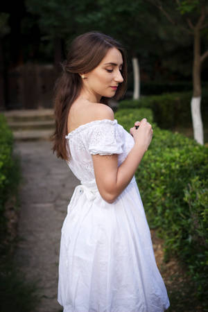 White dress stock 19 by simonamoonstock