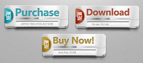 FREE Multipurpose PSD Web Buttons by mrwooo