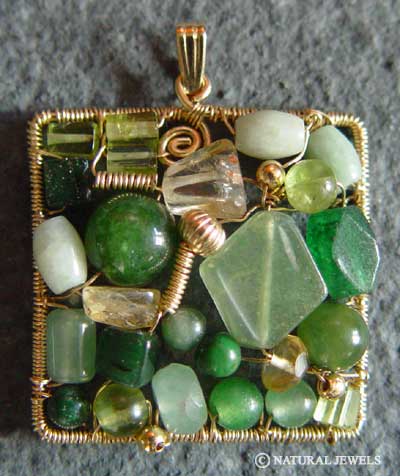 Square Jade Pendant