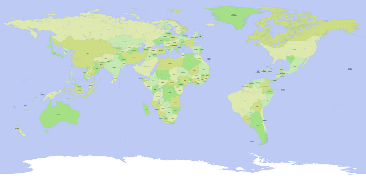 Map of Reverse Earth by asppot on DeviantArt