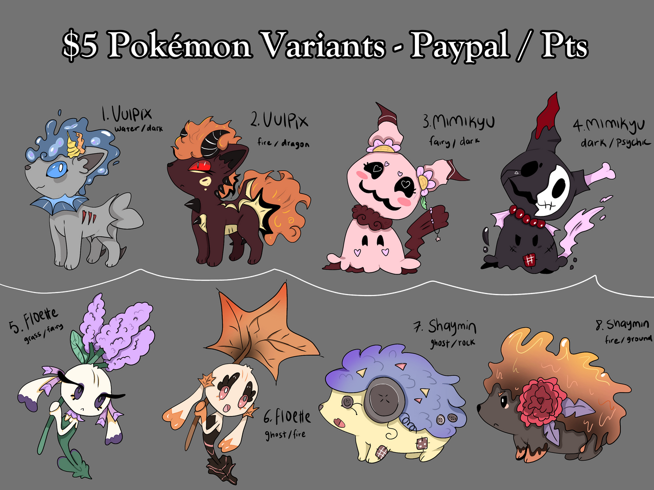 Vari Pokemon 7/8 Pokemon Varieties by vxleriexX on DeviantArt