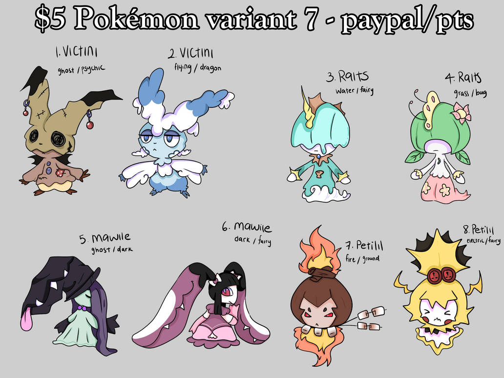 Vari Pokemon (2/8)Pokemon Variant Batch 7 by vxleriexX on DeviantArt