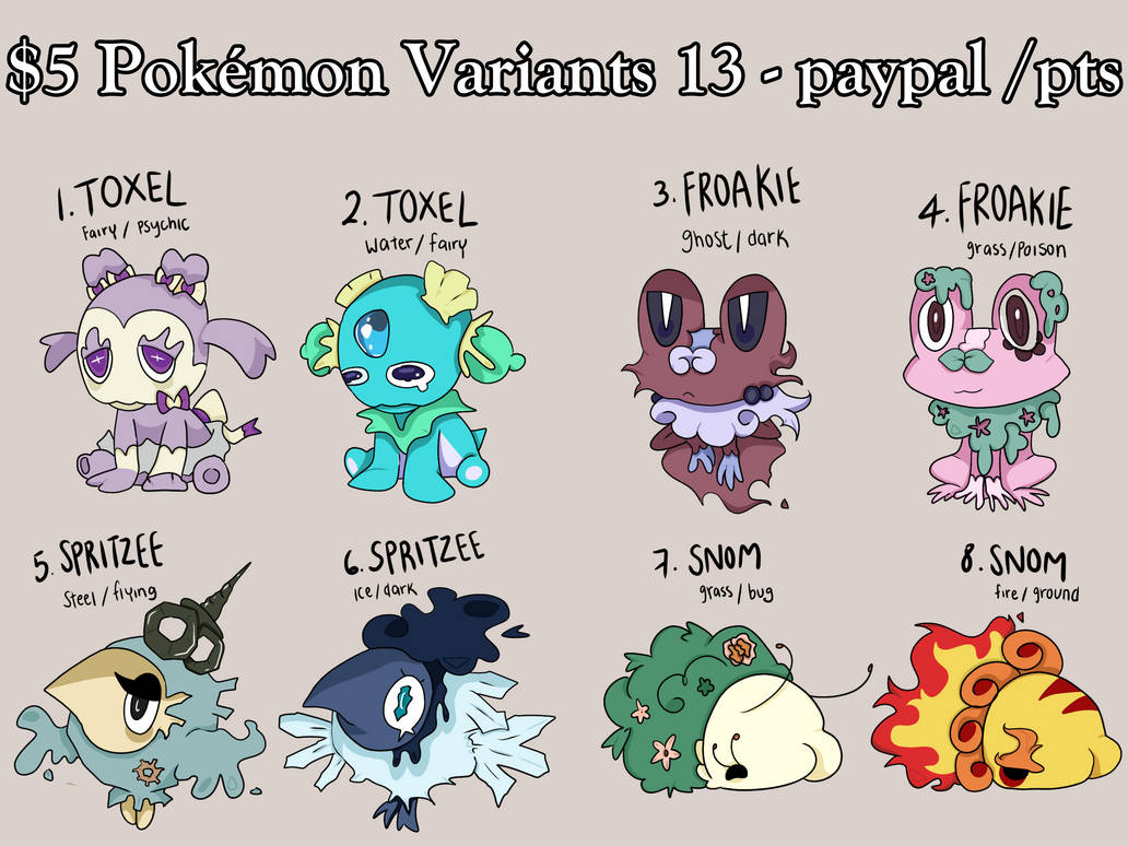 Variations Deviantart Pokemon (4/8)Pokemon Variant Batch 13 by vxleriexX on DeviantArt