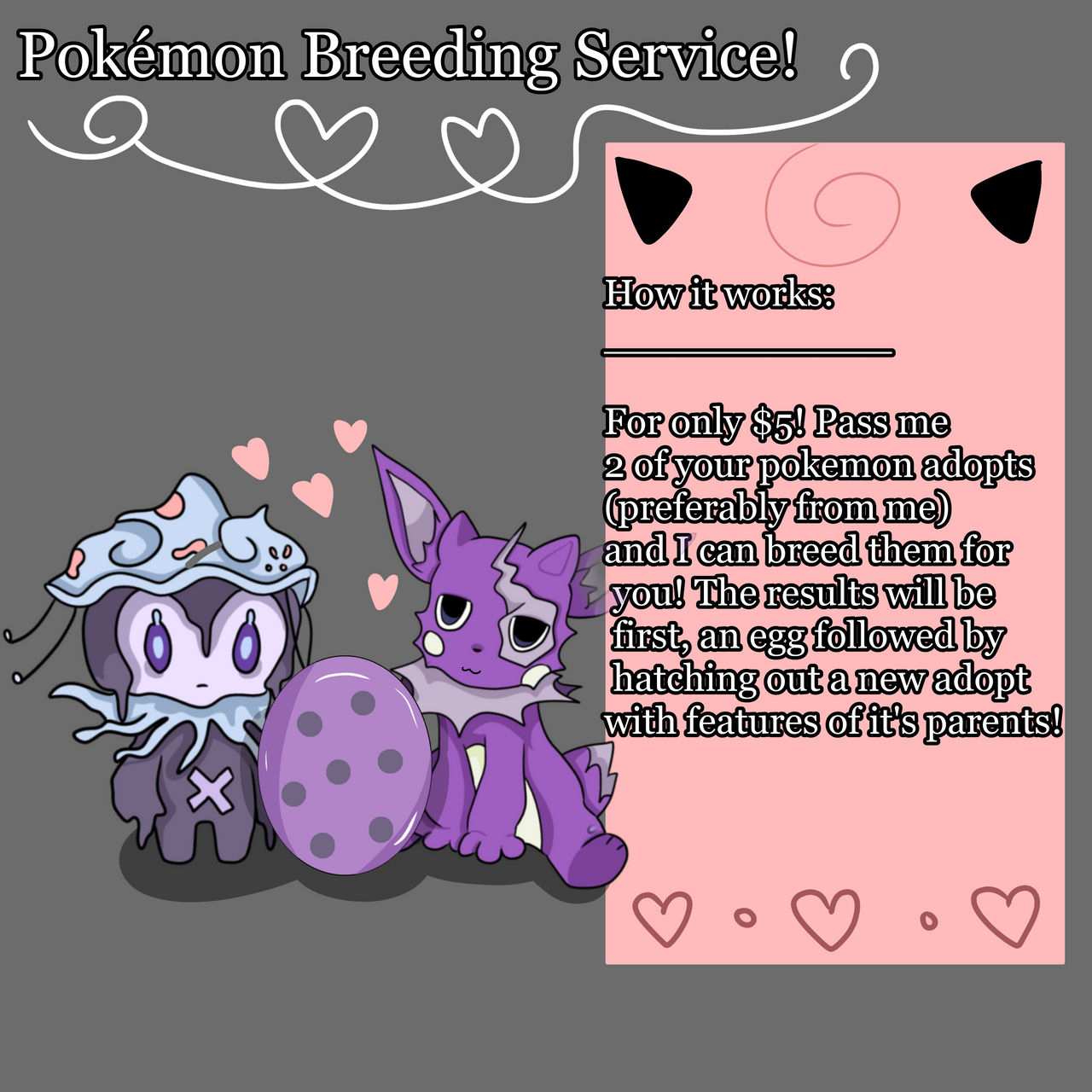 Pokemon Breeding Service! by vxleriexX on DeviantArt