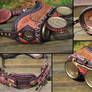 Mad Science Steampunk Goggles Large Stitching