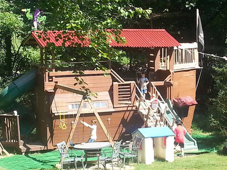 Pirate Playhouse, Treehouse, Fort