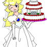 Princess Peach's Wedding Cake