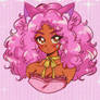 90s Pink Cat: fanart from instagram