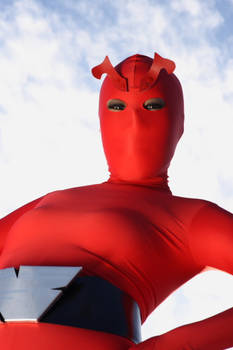 red zentai catsuit