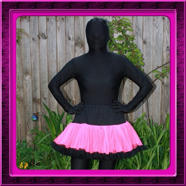 black zentai girl