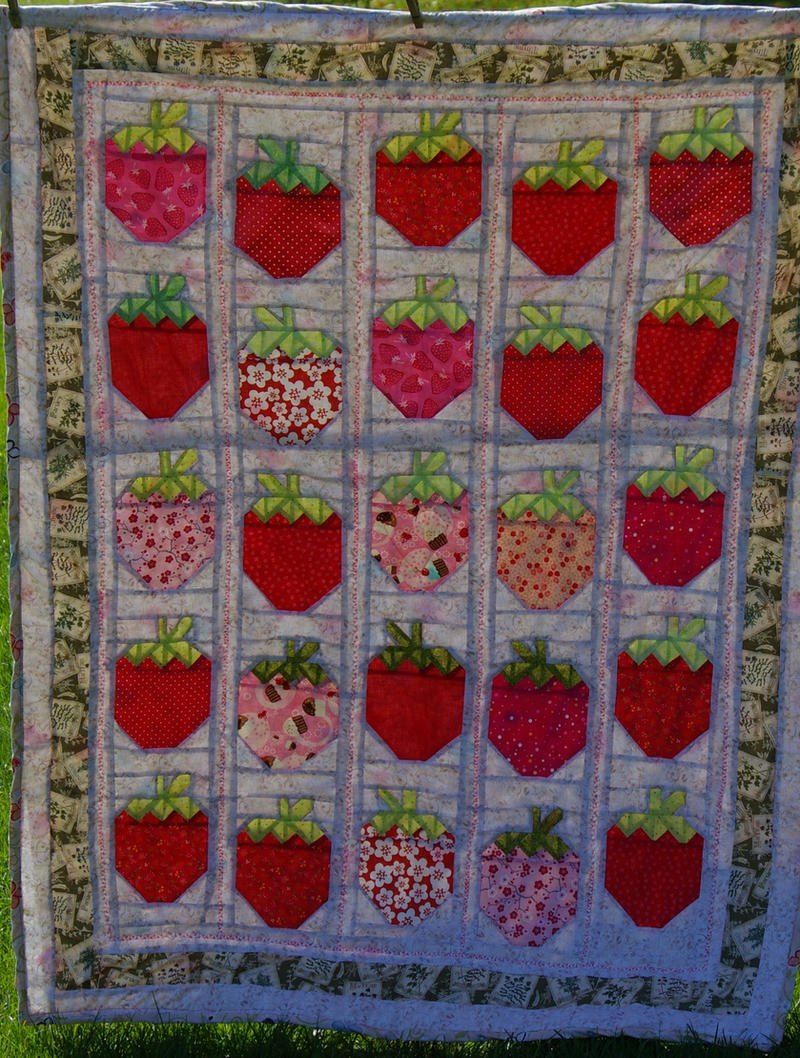 Strawberry Social - Wedding quilt