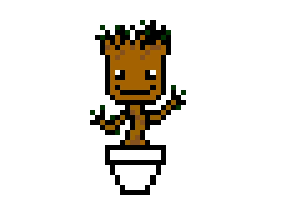 Baby Groot Pixel Art By Wolfcharmer150 On Deviantart Baby Groot Pixel Art By Wolfcharmer150 On Deviantart