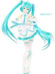 TDA White Miku DL! by blockdt