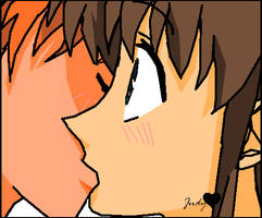 kyo and tohru kissing