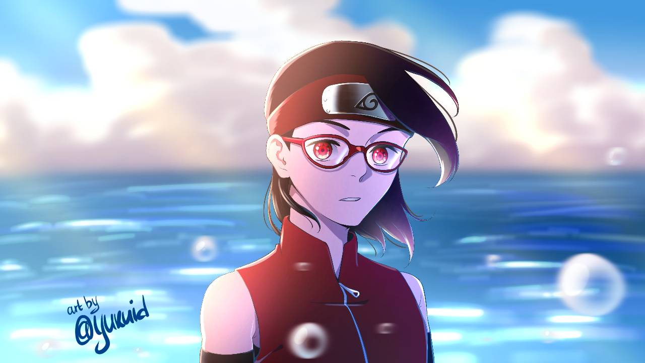 pretty sarada - Uchiha Sarada Fan Art (43064742) - Fanpop