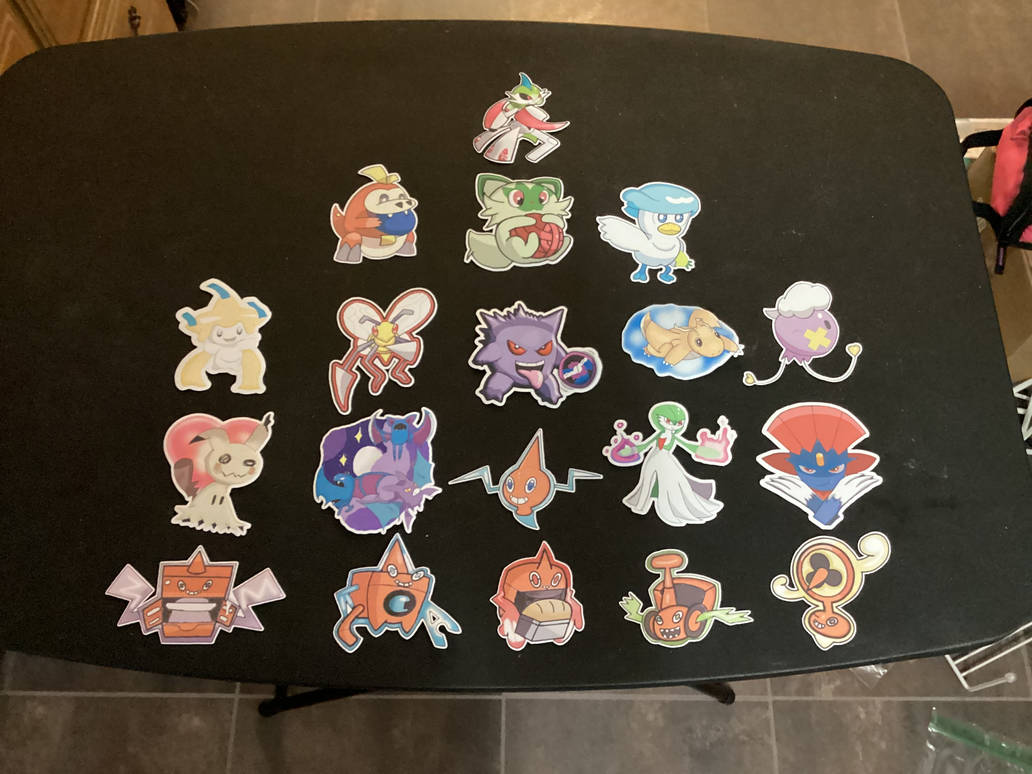 Assorted Pokemon Stickers by KarmaArtistry on DeviantArt
