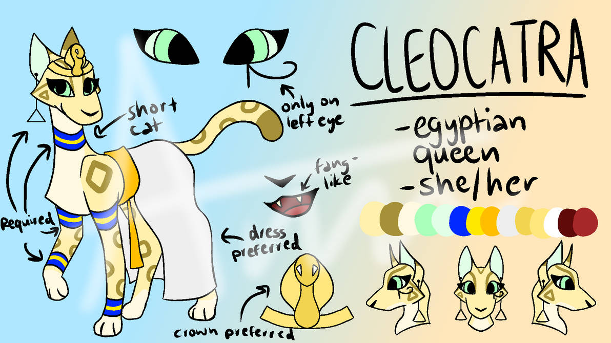 cleocatra updated ref by noNetworkAvailable on DeviantArt