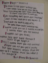 Wanted lyrics by Hunter Hayes