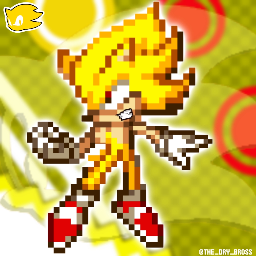 Sonic Art Resources — sonichedgeblog: An unused Super Sonic sprite