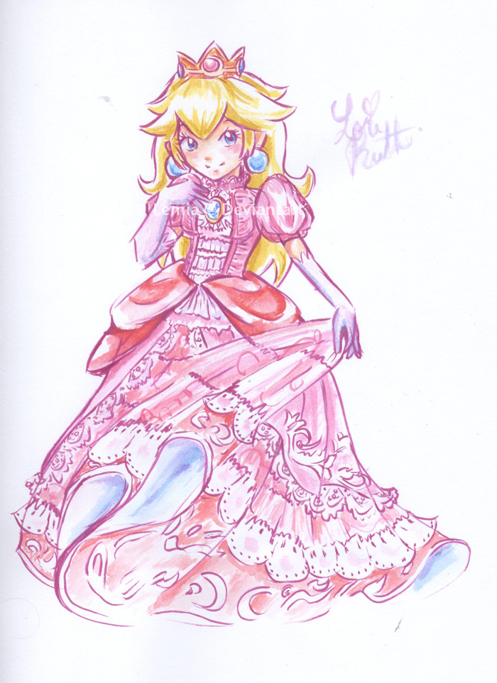 Princess Peach by LemiaCrescent