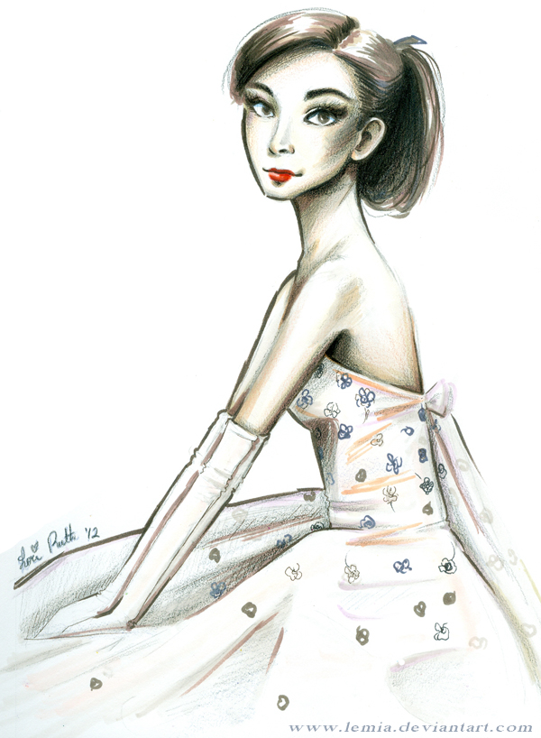 Art Night Challenge 1 - Audrey Hepburn