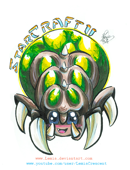 Starcraft II Copic Baneling