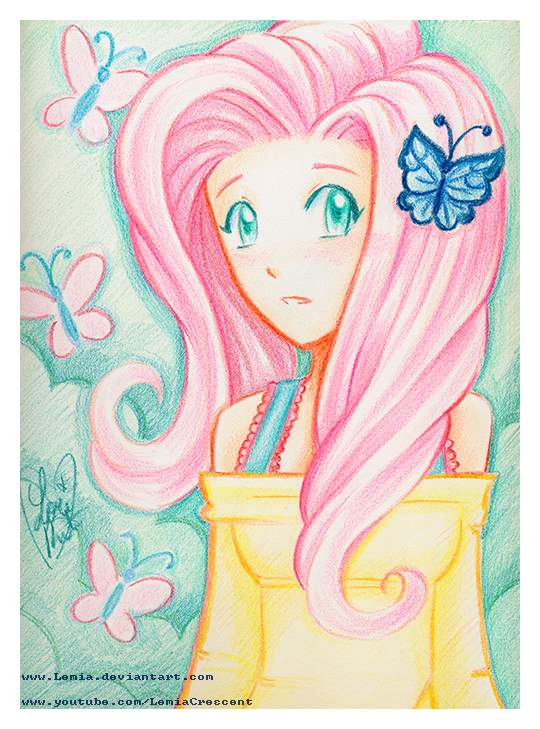 MLP Fim Crayola Crayon Fluttershy