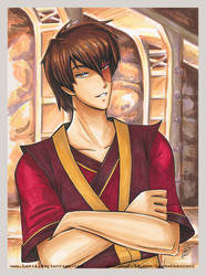 Copic Marker Prince Zuko from Avatar by LemiaCrescent