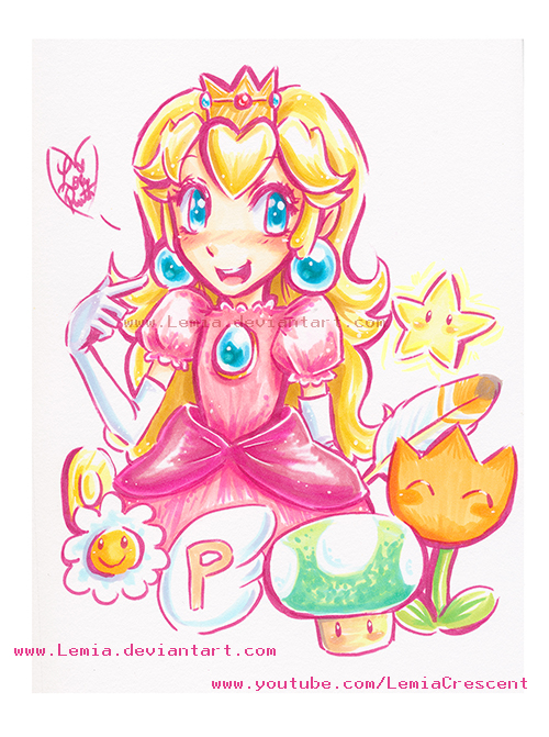 Peach Doodle