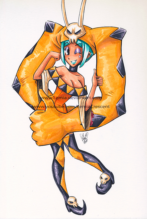 Copic Marker Skullgirls Cerebella