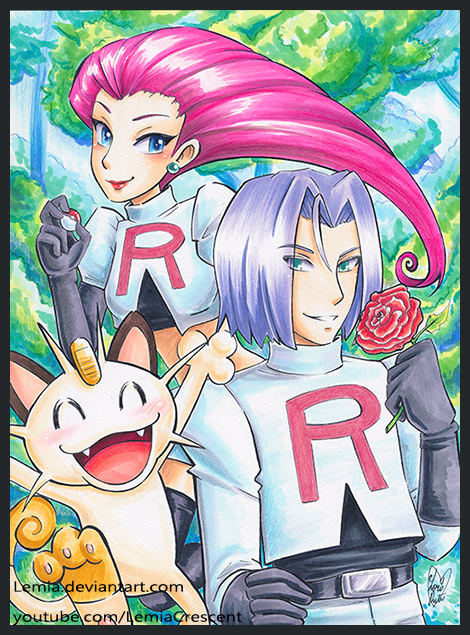 Copic Marker Team Rocket from Pokemon