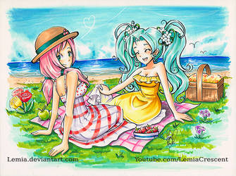 Copic Marker Picnic - Maya and Wynn