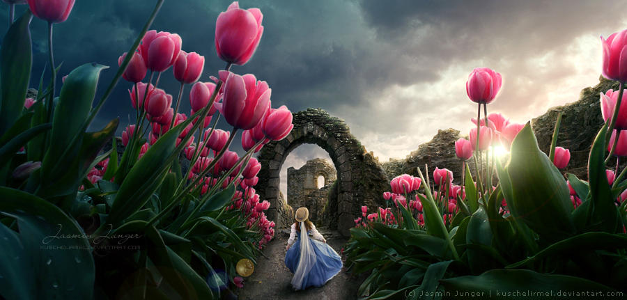 Beneath the Tulips by kuschelirmel